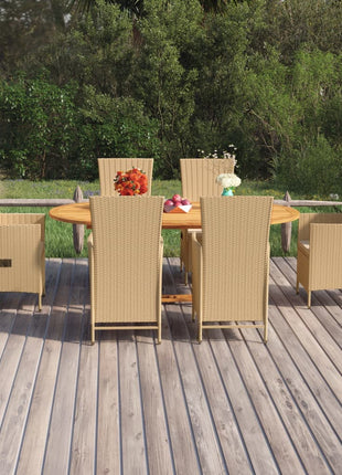 7-Delige Tuinset Poly Rattan