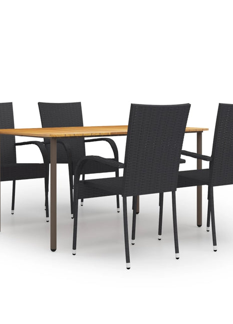 5-Delige Tuinset Poly Rattan