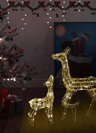 Kerstversiering Rendierfamilie 160 Led Meerkleurig Acryl