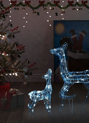 Kerstversiering Rendierfamilie 160 Led Meerkleurig Acryl