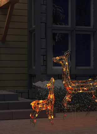Kerstversiering Rendierfamilie 160 Led Meerkleurig Acryl