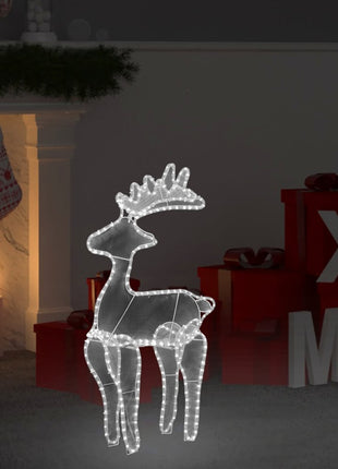 Kerstversiering Rendier Met Mesh 306 Led's 60X24X89 Cm