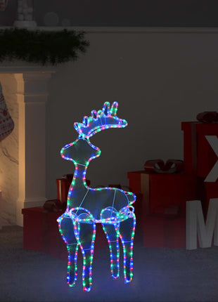 Kerstversiering Rendier Met Mesh 306 Led's 60X24X89 Cm