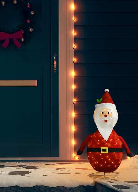 Decoratieve Kerstman Led Luxe Stof