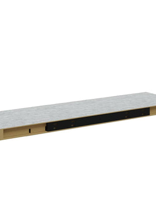 Wandschap Zwevend 80X23,5X3,8 Cm Mdf Betongrijs
