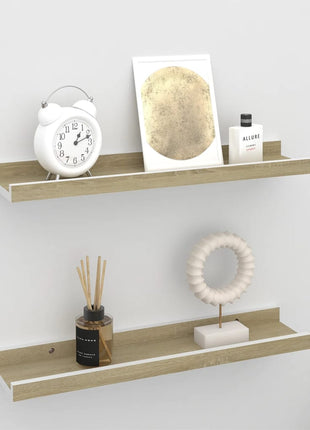 Wandschappen Kleurig Wit En Sonoma Eiken