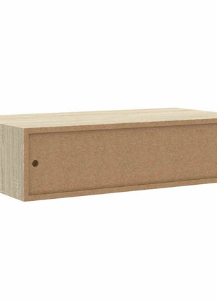 Wandladekast 40X23,5X10 Cm Mdf Eiken En Wit