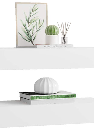Wandschappen Met Lade 60X23,5X10 Cm Mdf Wit