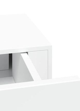 Wandschappen Met Lade 60X23,5X10 Cm Mdf Wit