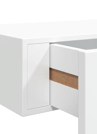 Wandschappen Met Lade 60X23,5X10 Cm Mdf Wit