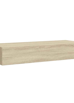 Viaxl Wandschap Met Lade 60X23,5X10 Cm Mdf Kleurig Eiken