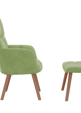 Relaxstoel Met Voetenbank Fluweel