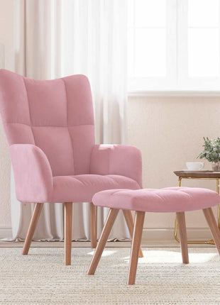 Relaxstoel Met Voetenbank Fluweel
