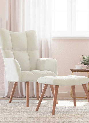 Relaxstoel Met Voetenbank Fluweel