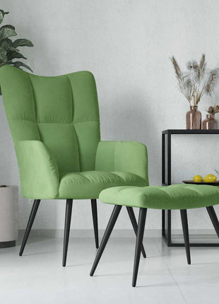 Relaxstoel Met Voetenbank Fluweel