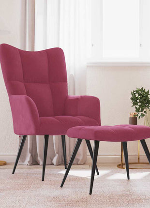 Relaxstoel Met Voetenbank Fluweel