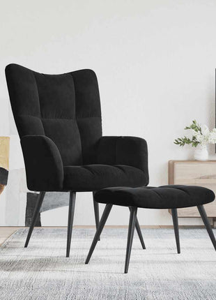 Relaxstoel Met Voetenbank Fluweel