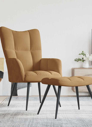 Relaxstoel Met Voetenbank Fluweel