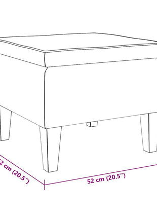 Kruk Met Houten Poten Fluweel