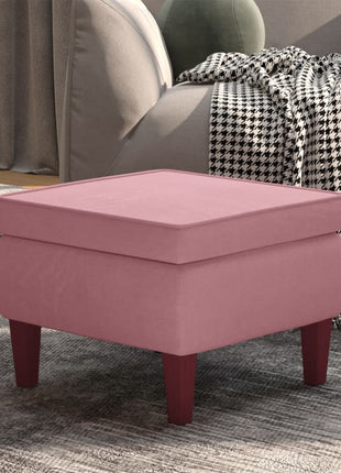 Kruk Met Houten Poten Fluweel