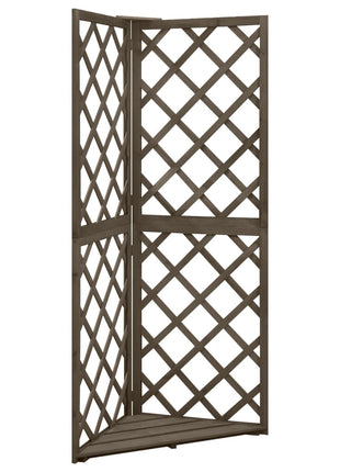 Latwerk Hoekmodel 50X50X145 Cm Massief Vurenhout