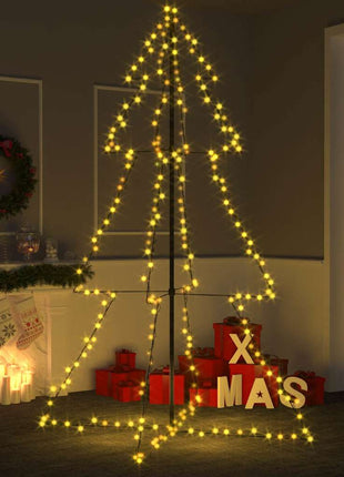 Kegelkerstboom 240 Led's Binnen En Buiten 118X150 Cm Warmwit