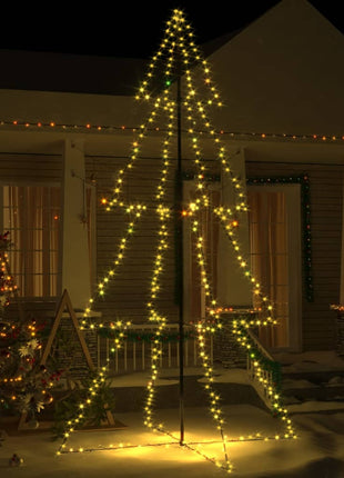 Kegelkerstboom 240 Led's Binnen En Buiten 118X150 Cm Warmwit