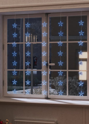 Lichtsnoergordijn Sterren Met 200 Led's En 8 Functies Blauw
