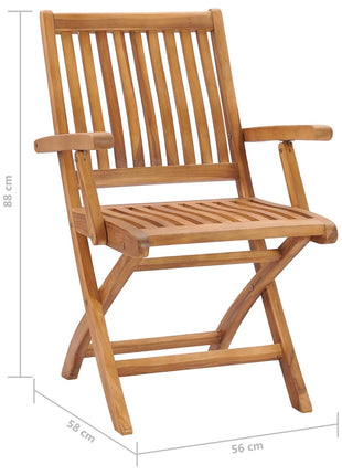 Tuinstoelen Inklapbaar Massief Teakhout