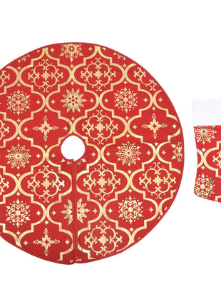 Kerstboomrok Luxe Met Sok Stof