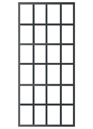 Schuifdeur Esg-Glas En Aluminium Zwart