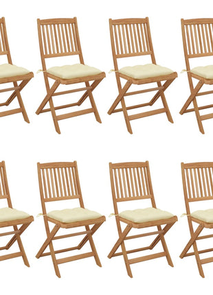 Tuinstoelen Inklapbaar Met Kussens Massief Acaciahout