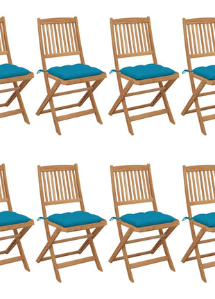 Tuinstoelen Inklapbaar Met Kussens Massief Acaciahout