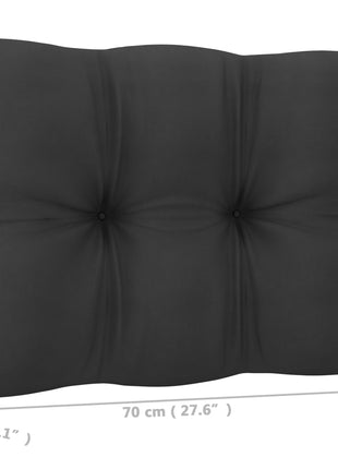 6-delige Loungeset met kussens massief grenenhout