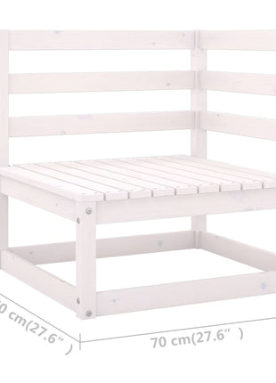 6-delige Loungeset met kussens massief grenenhout