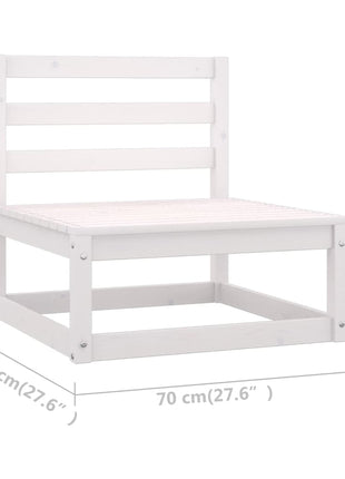 6-delige Loungeset met kussens massief grenenhout