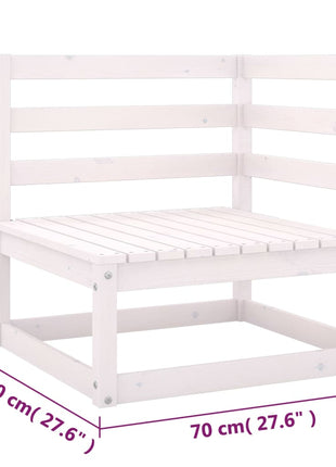 6-delige Loungeset met kussens massief grenenhout