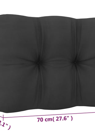 6-delige Loungeset met kussens massief grenenhout