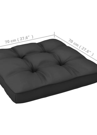 6-delige Loungeset met kussens massief grenenhout