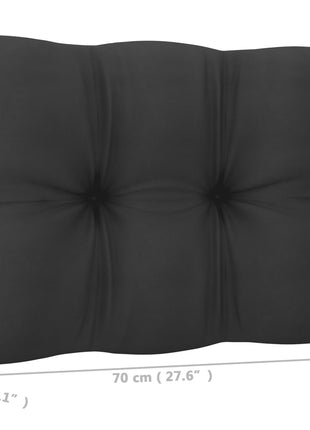 6-delige Loungeset met kussens massief grenenhout