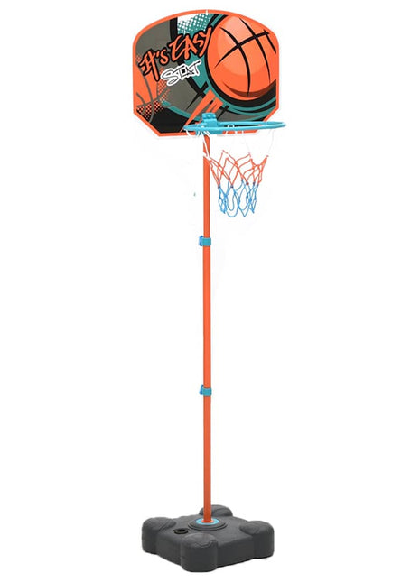 Basketbalset draagbaar verstelbaar 109-141 cm