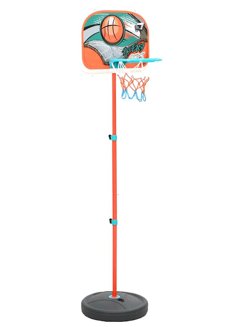 Basketbalset draagbaar verstelbaar 133-160 cm