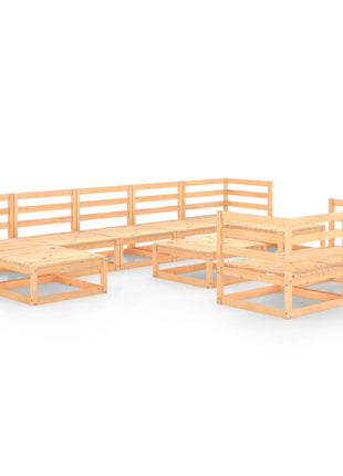 10-delige Loungeset massief grenenhout