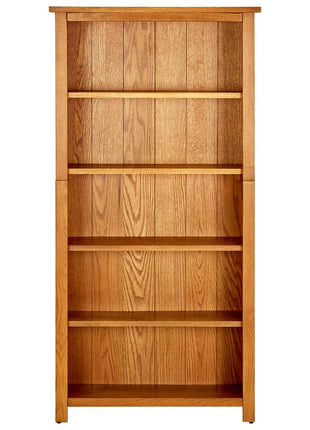 Boekenkast Met 5 Schappen Massief Eikenhout