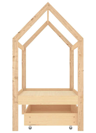 Kinderbedframe Met Lade Massief Grenenhout