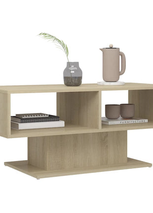 Salontafel 103,5X50X44,5 Cm Bewerkt Hout Kleurig