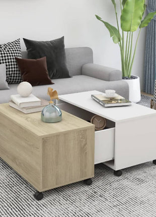 Salontafel 75X75X38 Cm Bewerkt Hout