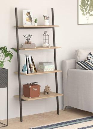Ladderrek Met 3 Schappen 64X34X En Zwart