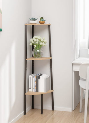 Hoekkast Met 4 Lagen En Zwart 45,5X31,5X