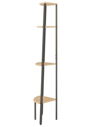 Hoekkast Met 4 Lagen En Zwart 45,5X31,5X
